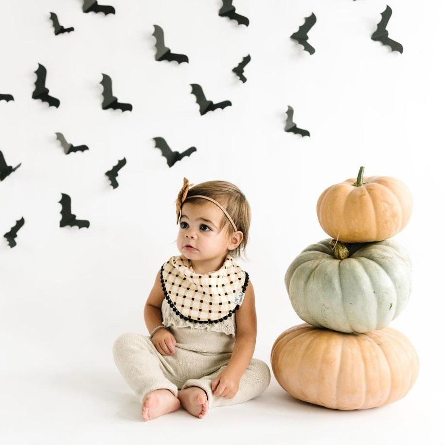 Fashion Trimmed Bib Set in Casper by Copper Pearl