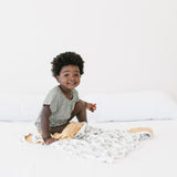 Three-Layer Quilt in Fern by Copper Pearl