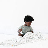 Three-Layer Quilt in Fern by Copper Pearl