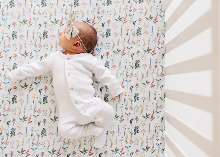 Premium Knit Fitted Crib Sheet Aspen by Copper Pearl