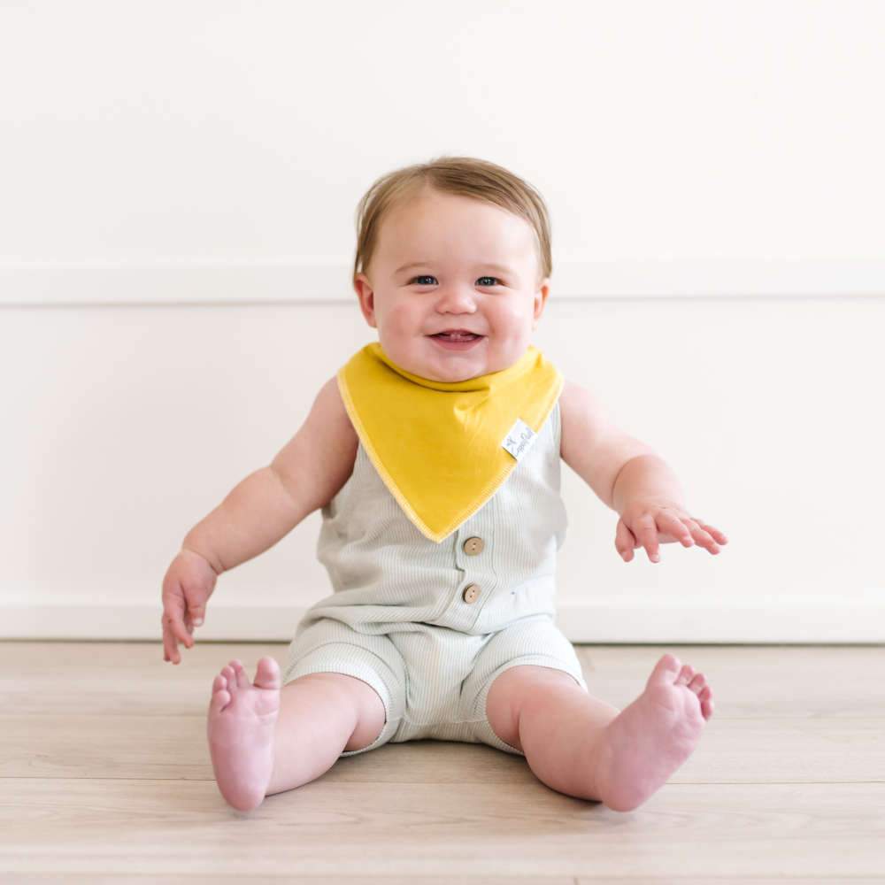 Baby Bandana Bibs in Stone by Copper Pearl