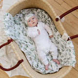 Knit Swaddle Blanket in Fern by Copper Pearl