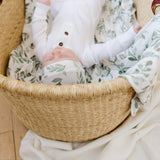 Knit Swaddle Blanket in Fern by Copper Pearl