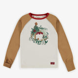 Red Patterned Holiday Pajama by Sourismini