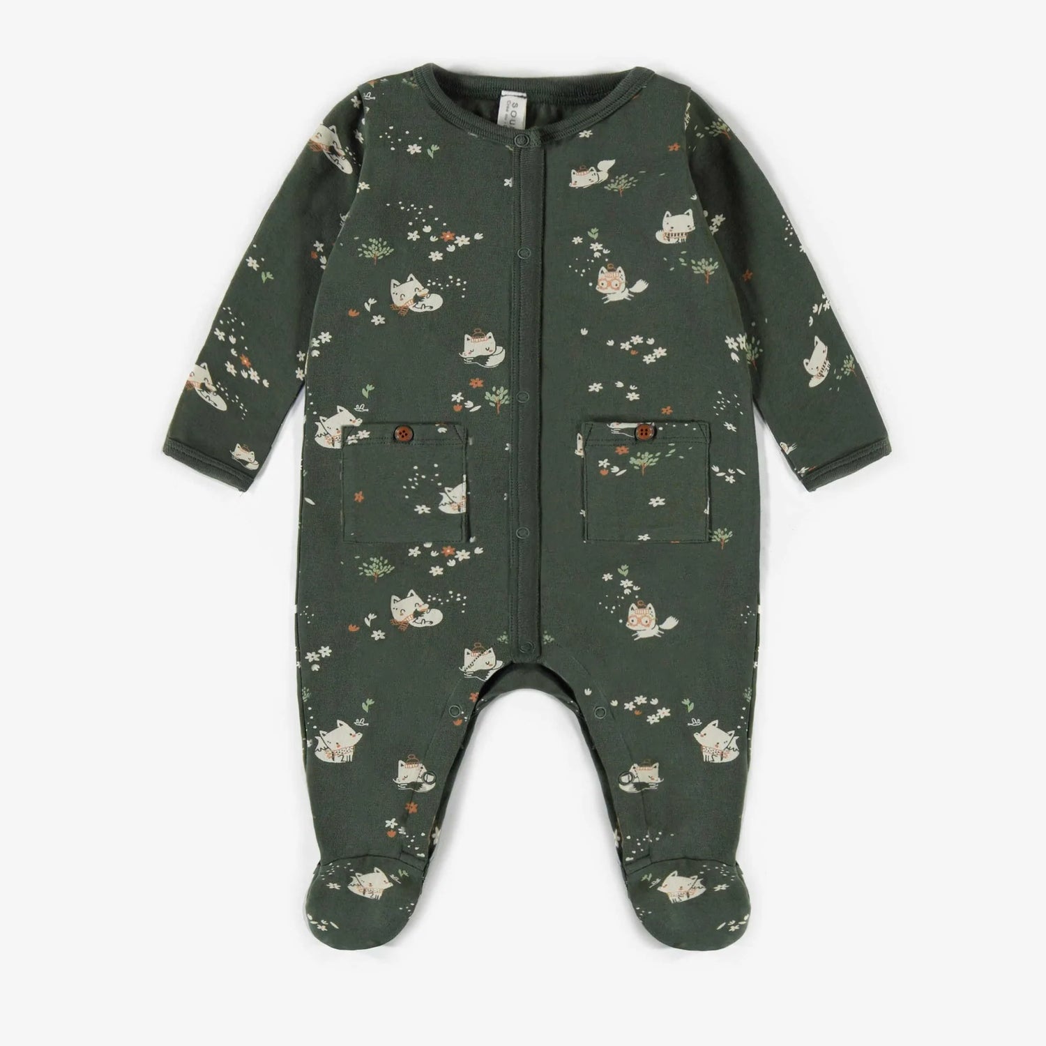 Green Patterned One-Piece by Sourismini