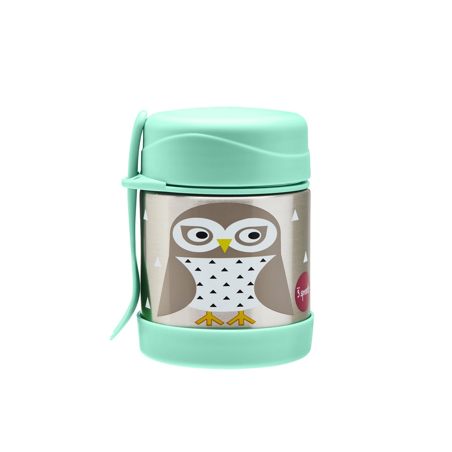 Stainless Steel Food Jar in Owl by 3 Sprouts