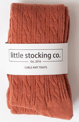 Cable Knit Footless Tights by Little Stocking Co.
