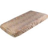 Premium Knit Diaper Changing Pad Cover | Fawn Copper Pearl