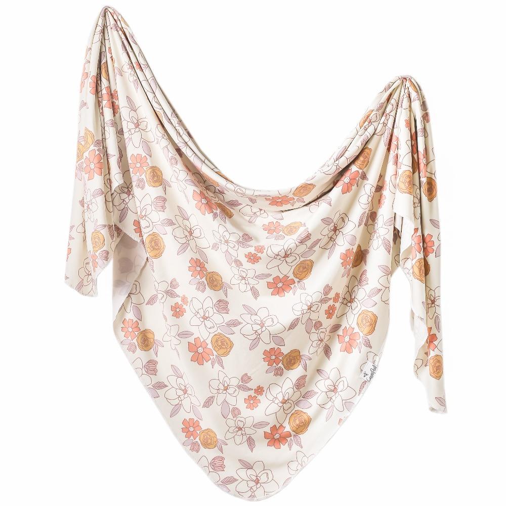 Knit Swaddle Blanket in Ferra by Copper Pearl