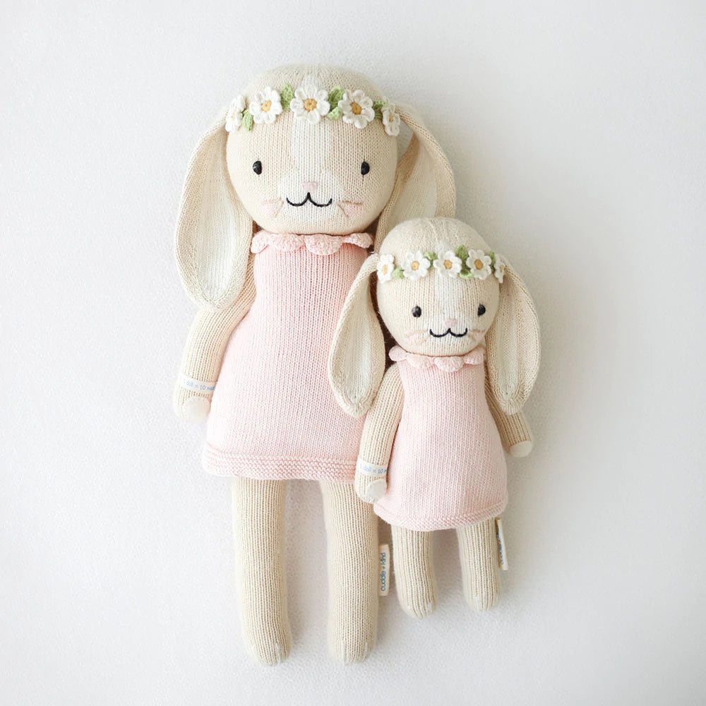 Hannah the Bunny in Blush Regular 20" by cuddle + kind
