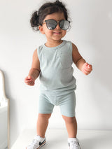 Ribbed Biker Short by Little Bipsy