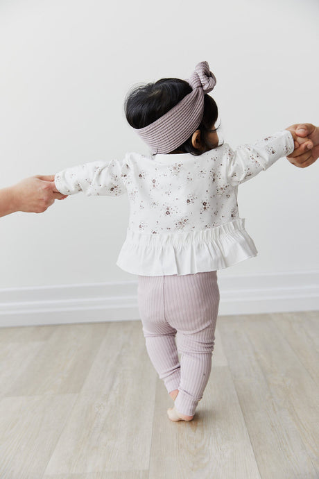 Cotton Modal Leggings in Iris by Jamie Kay