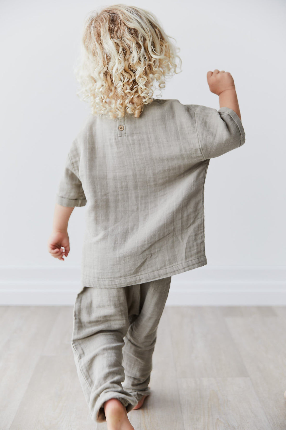 Organic Cotton Muslin Rowan Top in Twig by Jamie Kay