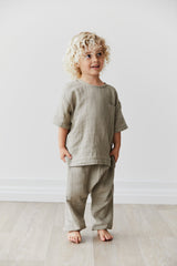 Organic Cotton Muslin Rowan Pant in Twig by Jamie Kay