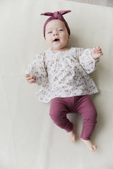 Cotton Modal Leggings in Petal by Jamie Kay