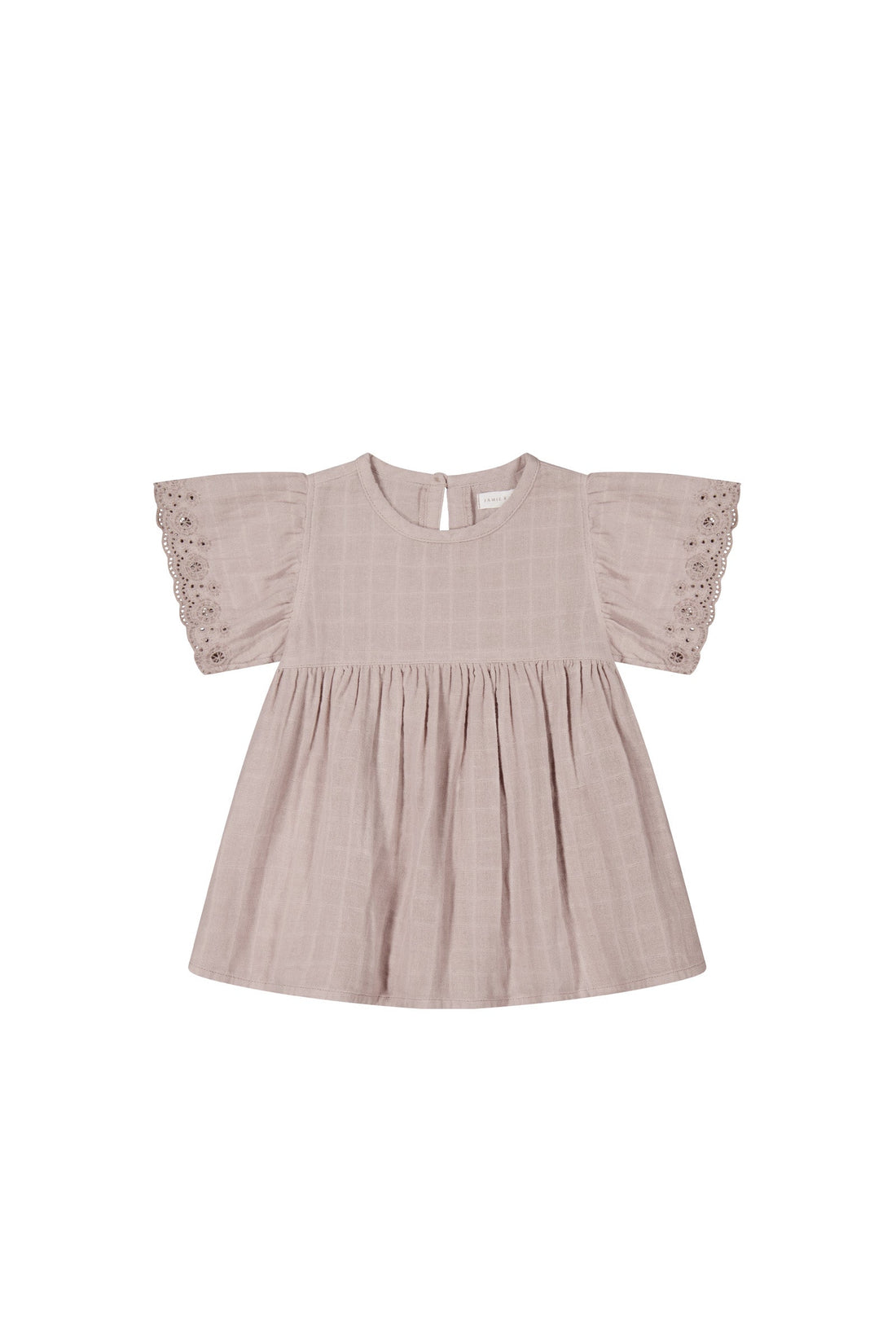 Organic Cotton Muslin Phillipa Dress - Cosy Pink by Jamie Kay