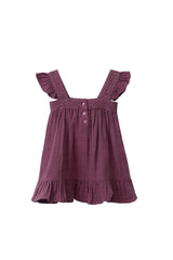 Organic Cotton Muslin Camilla Dress in Mulberry by Jamie Kay