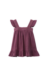Organic Cotton Muslin Camilla Dress in Mulberry by Jamie Kay
