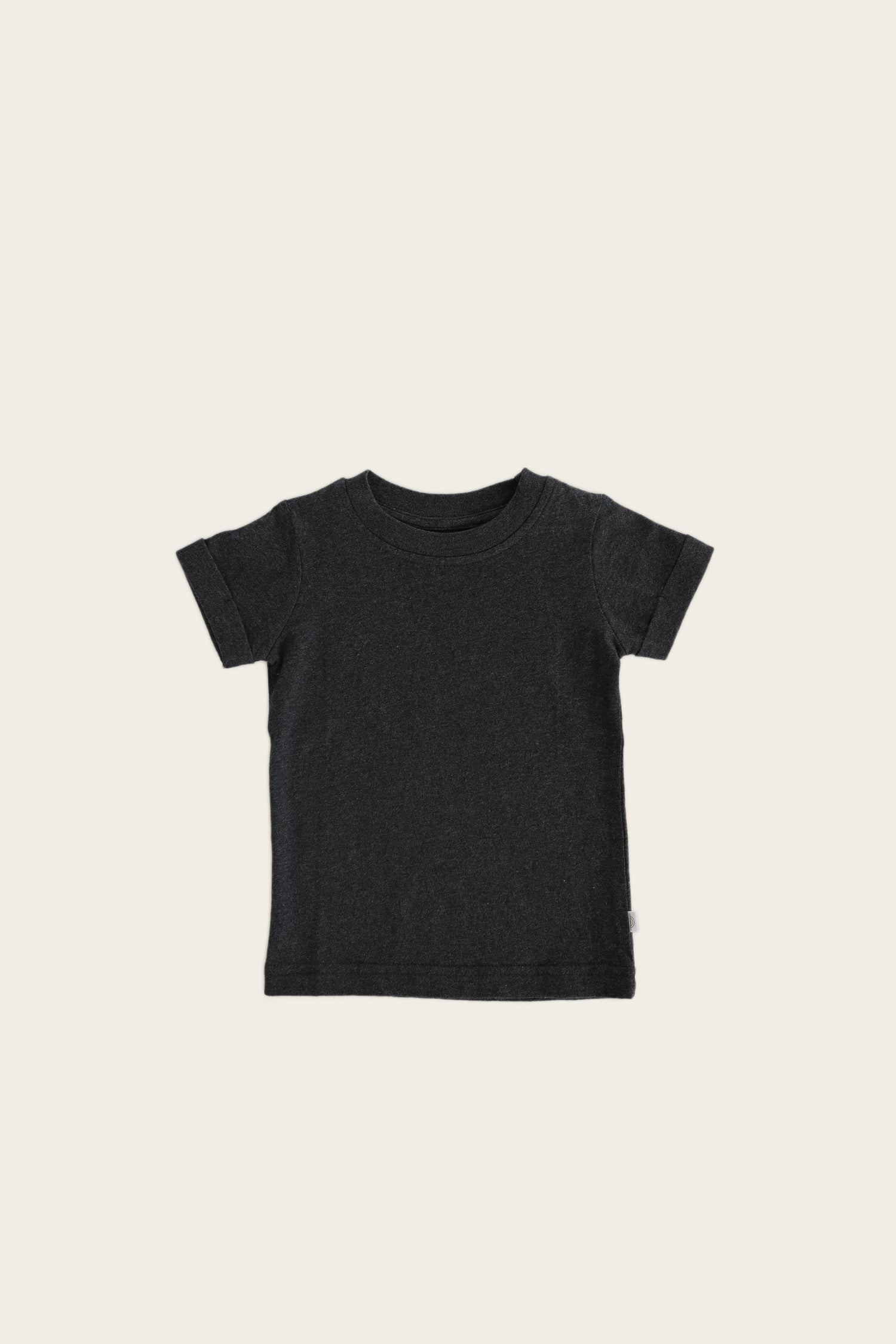Organic Cotton Sam Tee in Dark Grey Marle by Jamie Kay