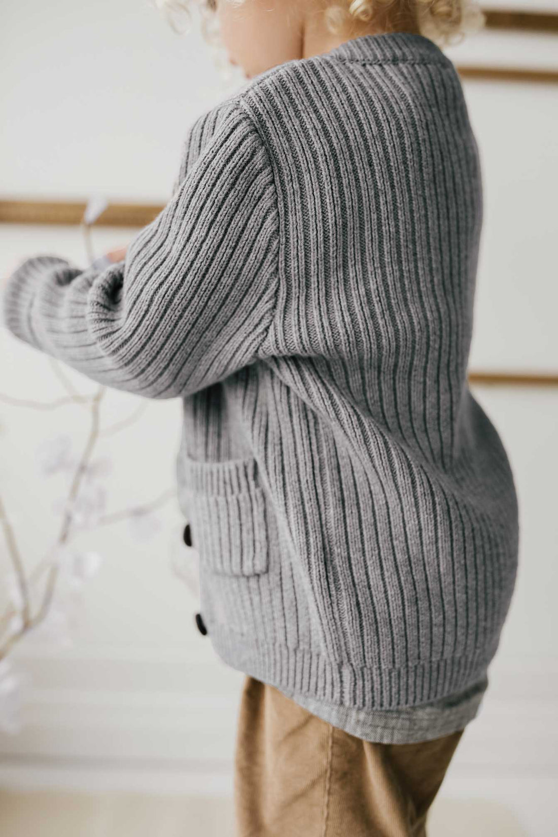 Jesse Cardigan in Heron Marle by Jamie Kay