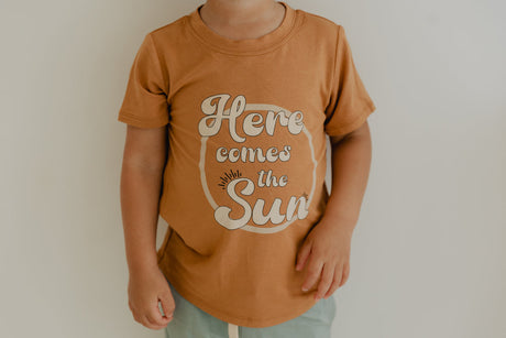 Screen-Printed Tee in Here Comes The Sun by babysprouts