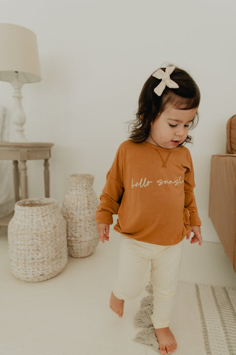 Drop Shoulder Sweatshirt in Hello Sunshine by babysprouts