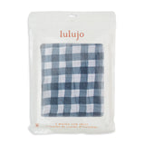 Lulujo Crib Sheet in Navy Gingham by Mary Meyer