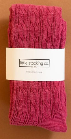 Cable Knit Tights by Little Stocking Co.
