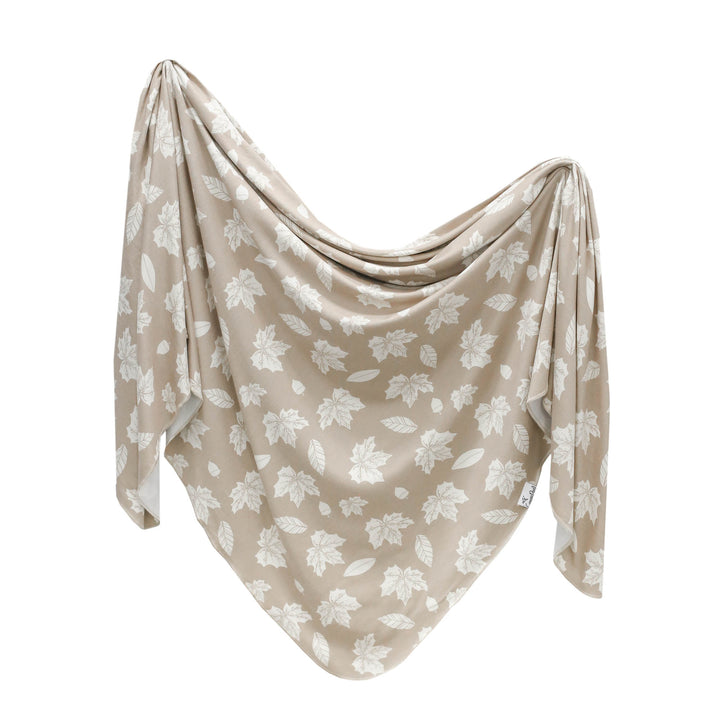 Knit Swaddle Blanket in Oak by Copper Pearl