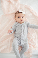 Muslin Swaddle in Pink Mudcloth by Loulou Lollipop