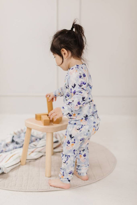 2-Piece Pajama Set in Ink Floral by Loulou Lollipop