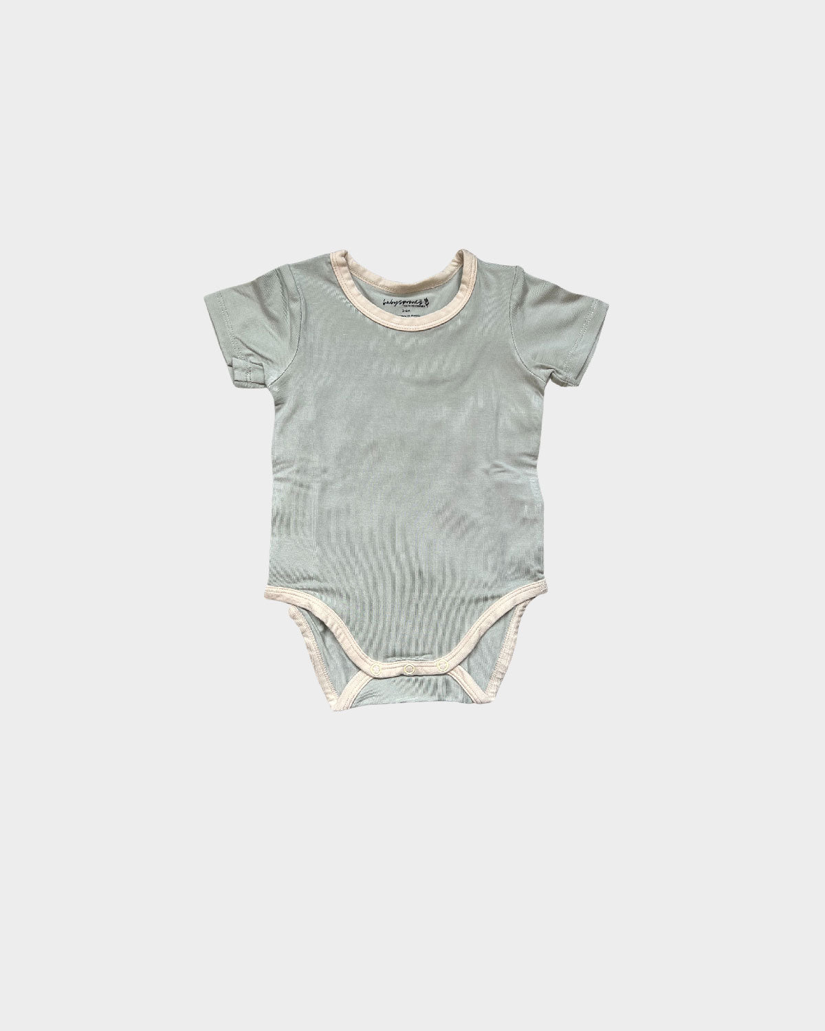 Short Sleeve Bodysuit in Sage by babysprouts