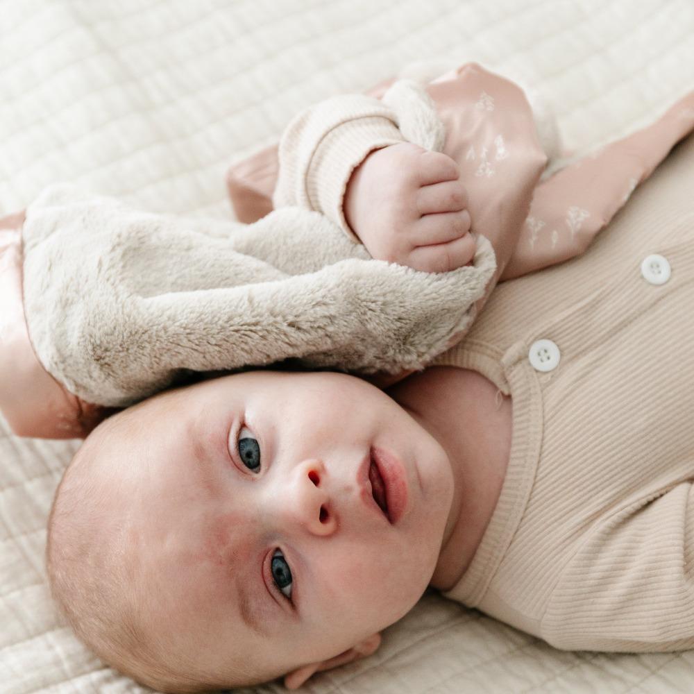 Satin Border Mini Blanket in Dainty Floral by Saranoni