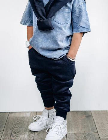 Embroidered Jogger by Little Bipsy