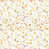 Sugar + Maple Personalized Crib Sheet | Whimsical Mushroom