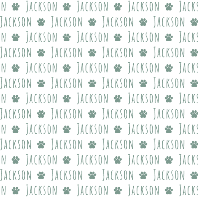 Sugar + Maple Plush Minky Fleece Personalized Blanket | Paw Icon Repeating Name