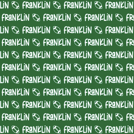 Sugar + Maple Plush Minky Fleece Personalized Blanket | Football Icon Repeating Name