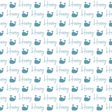 Sugar + Maple Plush Minky Fleece Personalized Blanket | Whale Icon Repeating Name