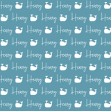 Sugar + Maple Plush Minky Fleece Personalized Blanket | Whale Icon Repeating Name