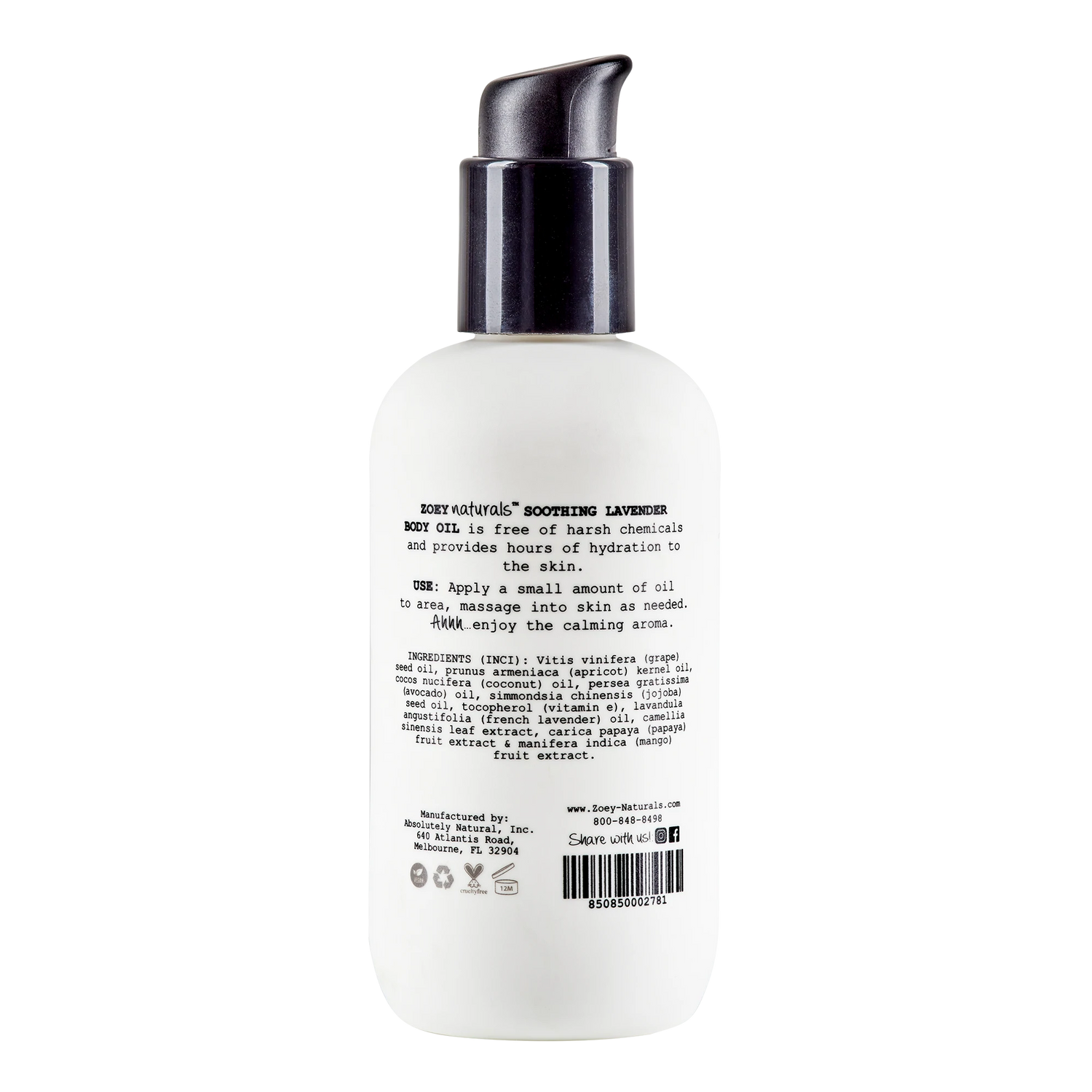 Zoey Naturals - Soothing Lavender Body Oil