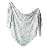 Knit Swaddle in Trout by Copper Pearl