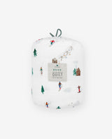 Cotton Muslin Big Kid Quilt in Powder Party by Little Unicorn