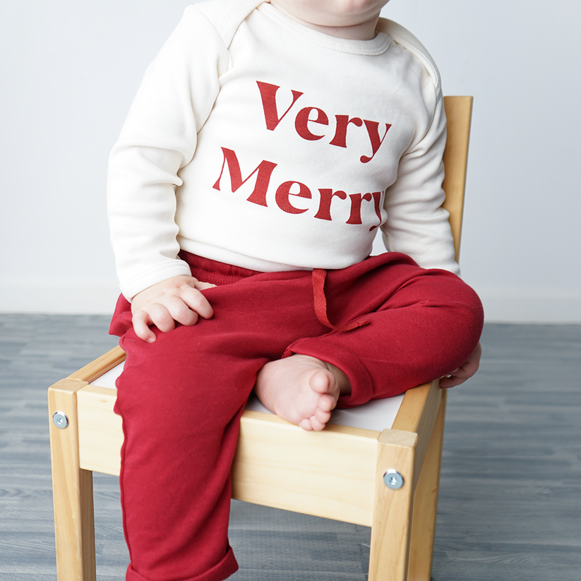 Very Merry Long Sleeve Onesie by Emerson and Friends