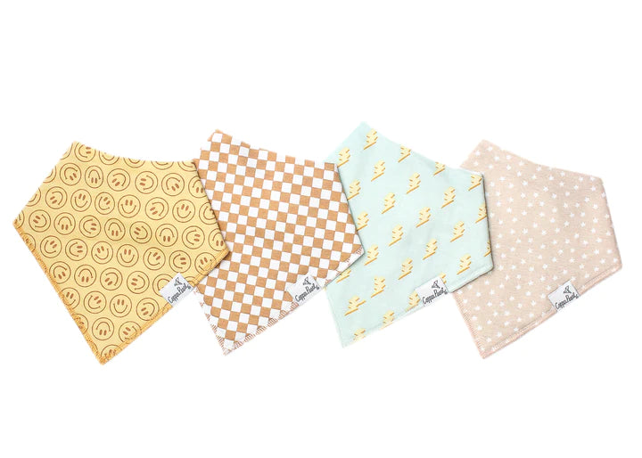 Baby Bandana Bibs in Vance by Copper Pearl
