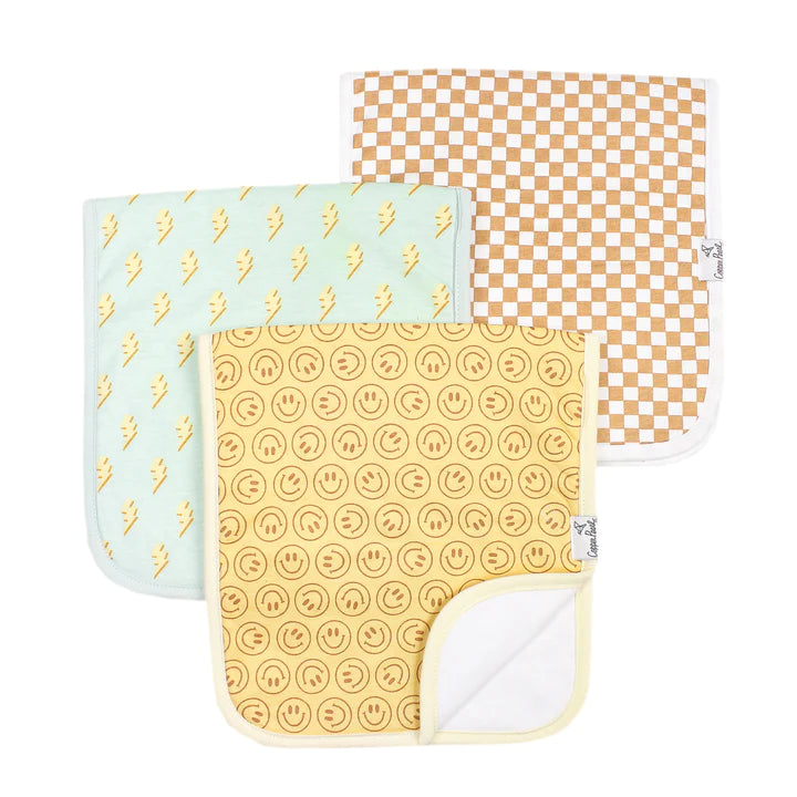 Burp Cloth Set- Vance by Copper Pearl