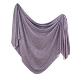 Knit Swaddle Blanket in Violet by Copper Pearl