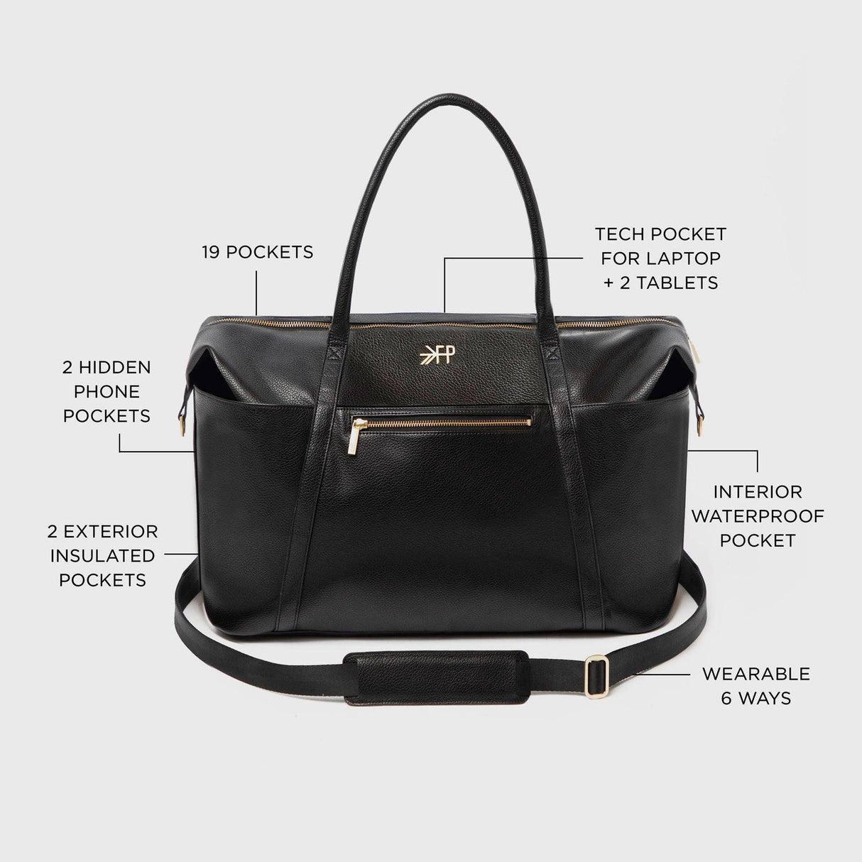 Weekender in Ebony by Freshly Picked