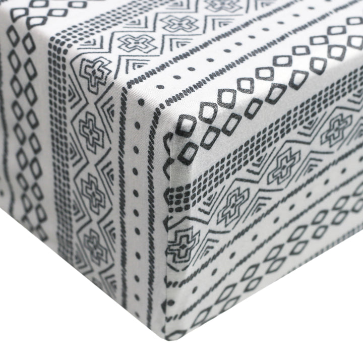 Premium Knit Fitted Crib Sheet in Westyn by Copper Pearl