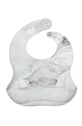 Silicone Bib in Marble by Loulou Lollipop