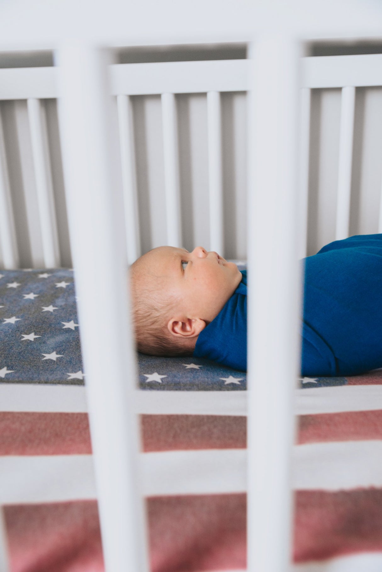 Premium Crib Sheet in Patriot by Copper Pearl